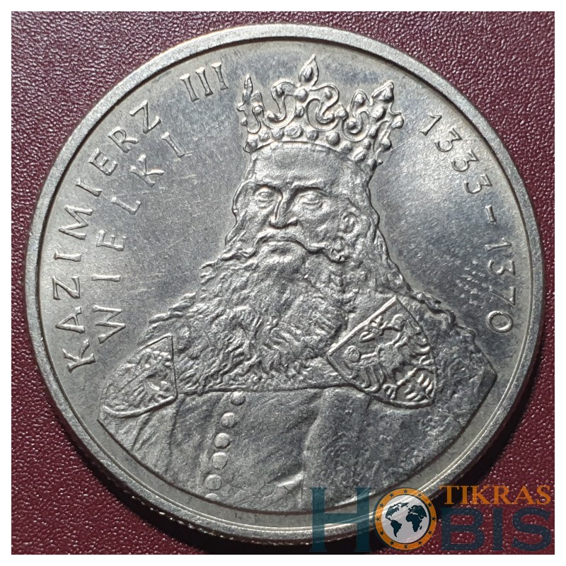 Poland 100 zlotych, 1987 King Kazimierz III Y167