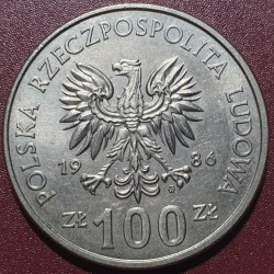 Lenkija 100 zlotų, 1986 Karalius Vladislovas I Lokietka Y160