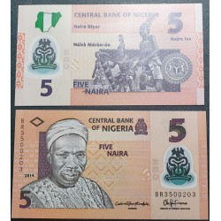 Nigeria 5 nairos, 2014 P-38e