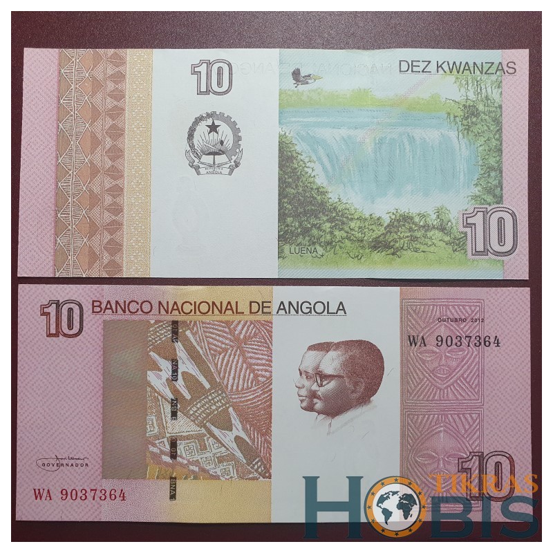 Angola 10 kwanzas, 2012 P-151Ba