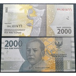 Indonesia 2000 rupees, 2018...