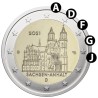 Vokietija 2 eurai, 2021 Magdeburgo katedra ADFGJ
