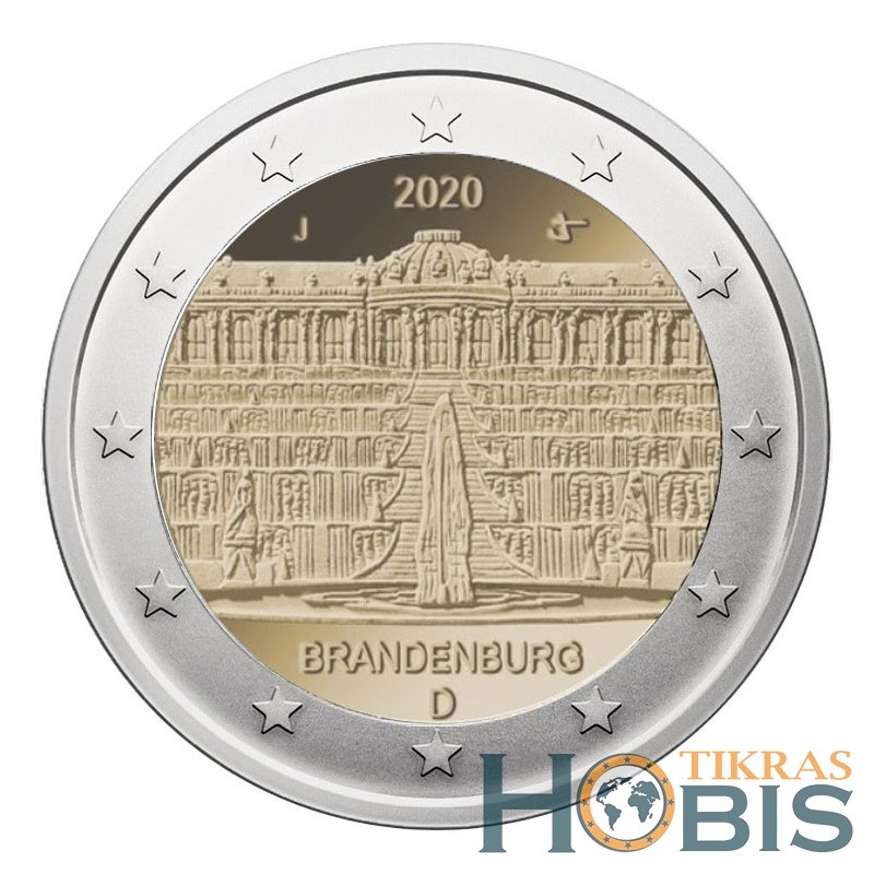 Germany 2 euro, 2020 Brandenburg ADFGJ