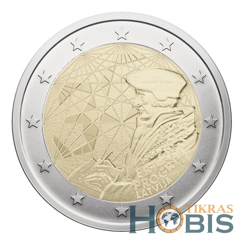 Latvia 2 euro, 2022 35th Erasmus UC110
