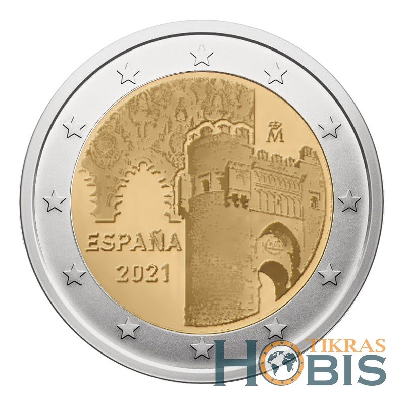 Spain 2 euros, 2021 Mudechar architecture in Aragon U105