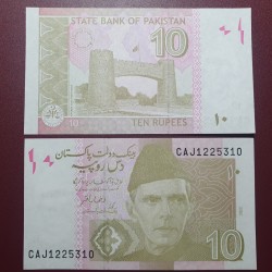 Pakistanas 10 Rupees, 2022...