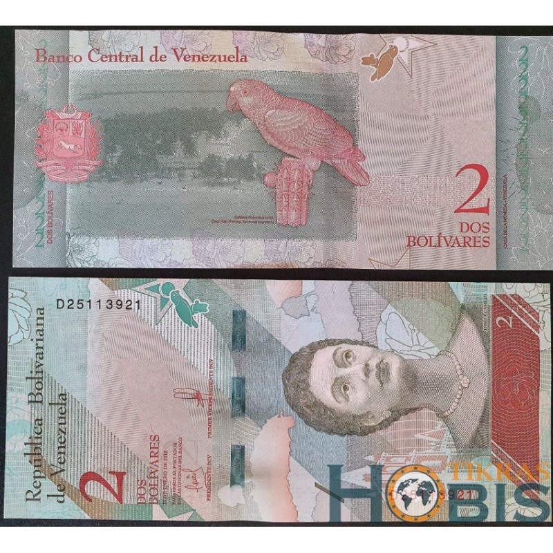 Venezuela 2 bolívars, 2018 P-101a