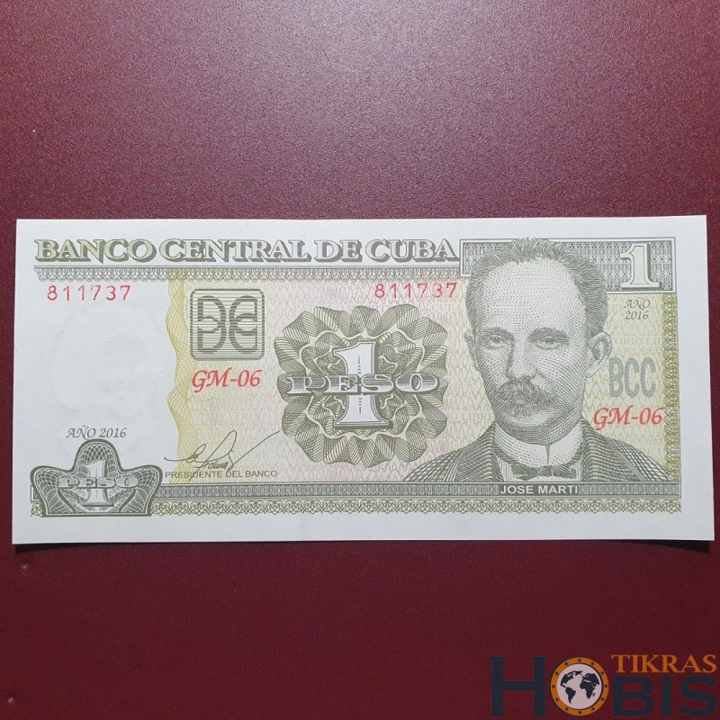 Kuba 1 peso, 2016 P-128g