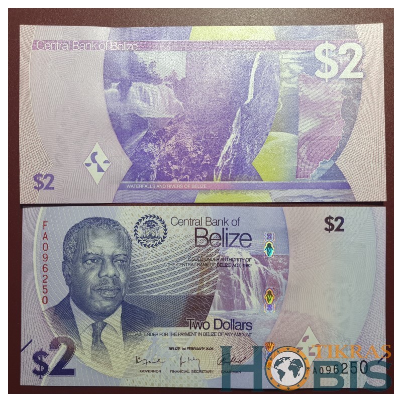 Beliz 2 Dollars, 2025 P-73a