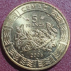 Central Africa (BEAC) 5 francs, 2006 KM18
