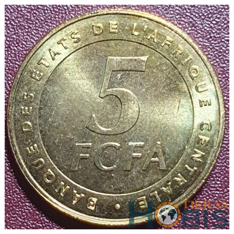 Centrinė Afrika (BEAC) 5 frankai, 2006 KM18