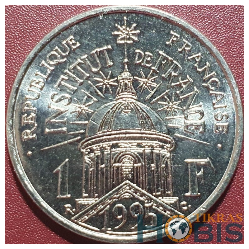 Prancūzija 1 frankas, 1995 200 metų Prancūzijos Institutui KM1133