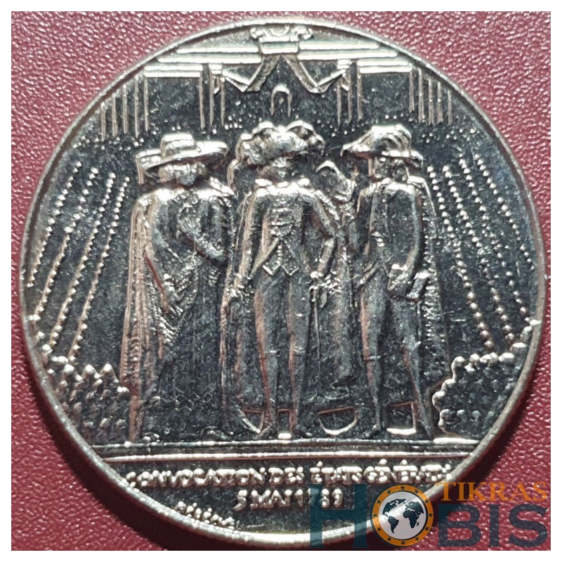 France 1 franc, 1989 200th Estates General KM967