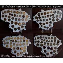 Frame for Lithuanian coins...