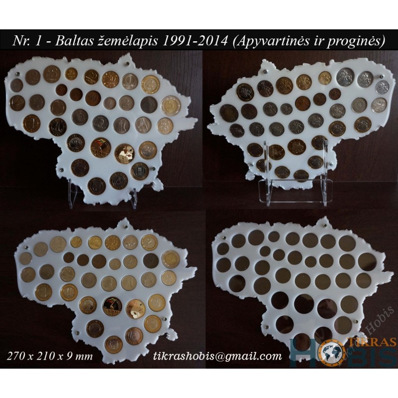 Frame for Lithuanian coins No. 1 - 1991-2014