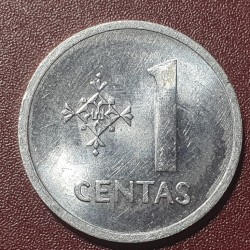 Lithuania 1 centas, 1991 KM85