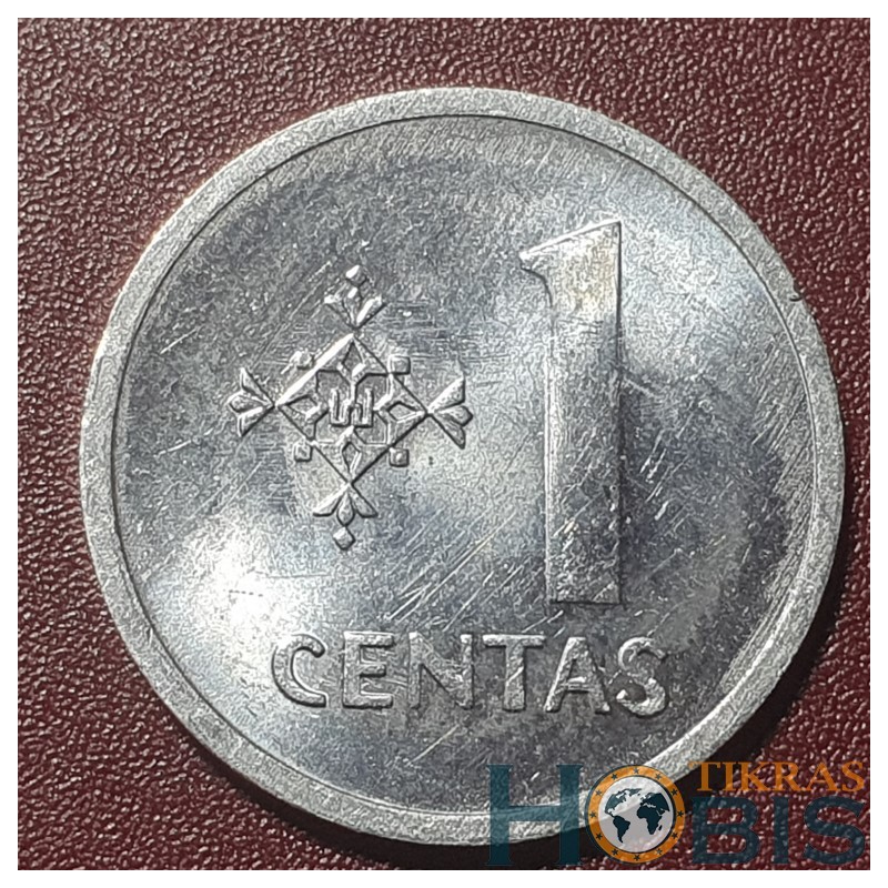 Lithuania 1 centas, 1991 KM85