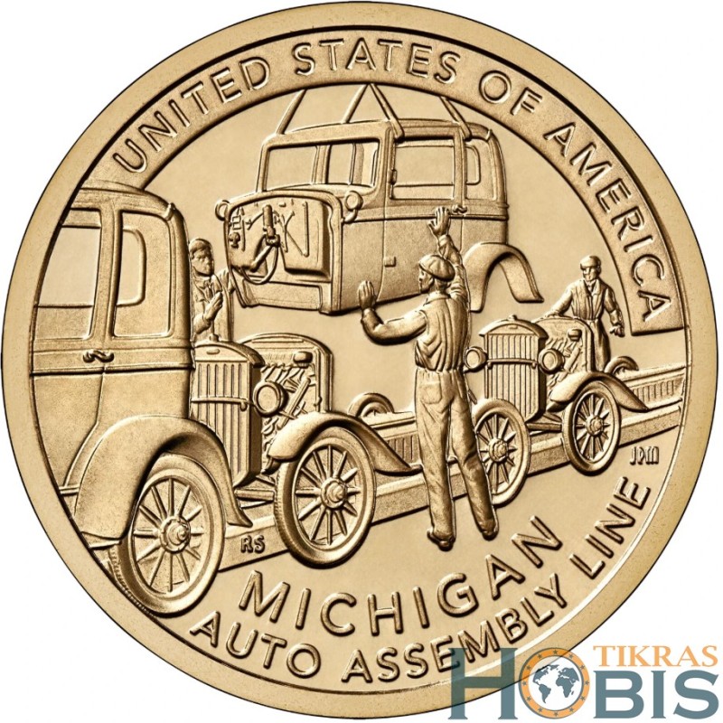 US 1 Dollar, 2025 Innovations, Michigan. Auto Assembly Line UC425