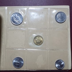 Italija liros, 1971 metų, 5 monetų rinkinys