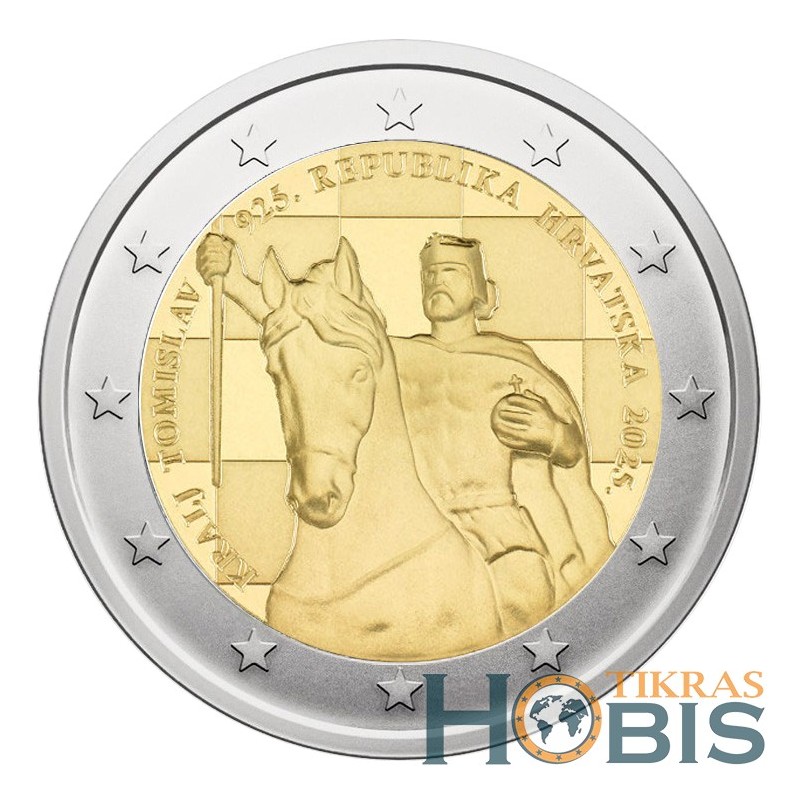 Croatia 2 euro, 2025 Coronation of King Tomislav 1100 UC103