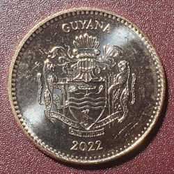 Guyana 5 dollars, 2022 KM51