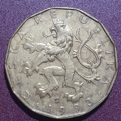 Čekija 20 kronų, 1993-2026 KM5