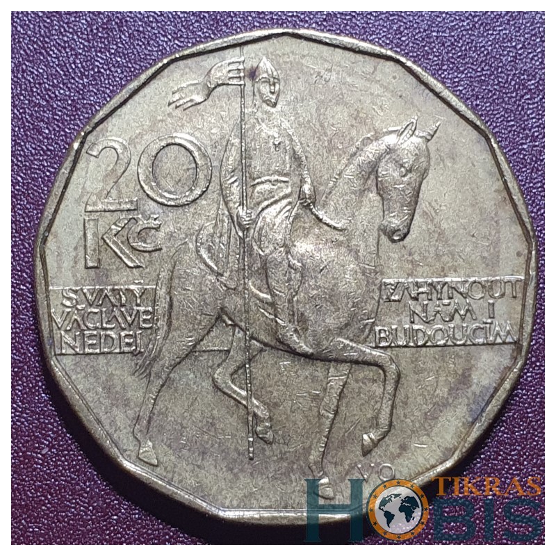 Czech Republic 20 korun, 1993-2026 KM5