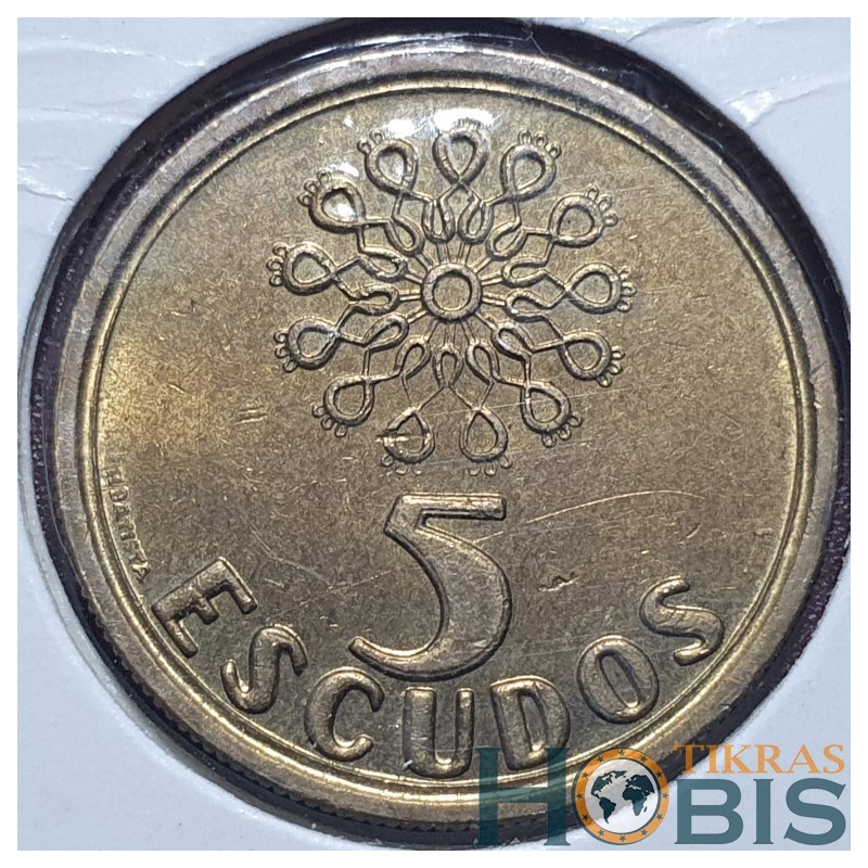 Portugal 5 escudos, 1986-2001 KM632