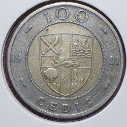 Ghana 100 cedis, 1991 KM32