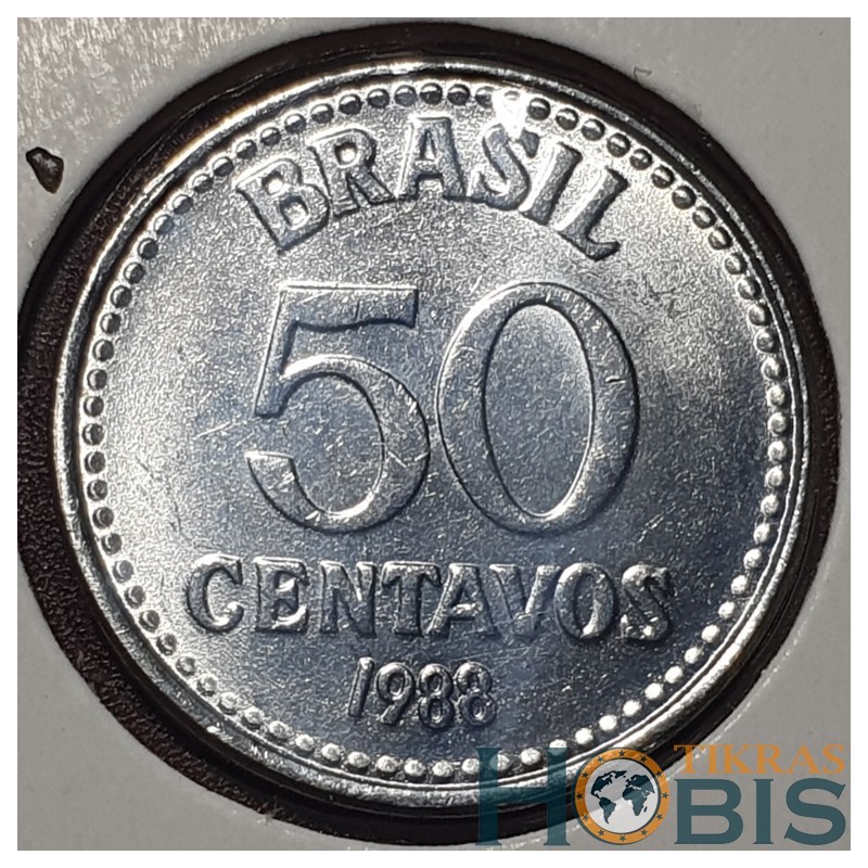 Brazilija 50 sentavų, 1988 KM604