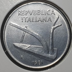 Italija 10 lirų, 1981 KM93