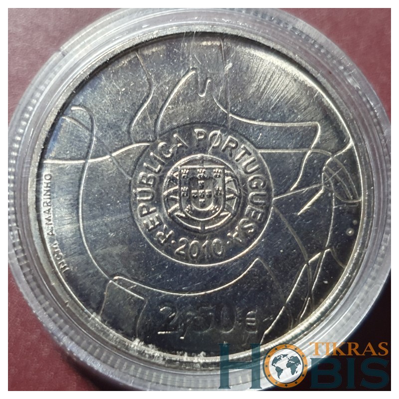 Portugalija 2,5 euro, 2010 Côa slėnio paleolito menas KM801