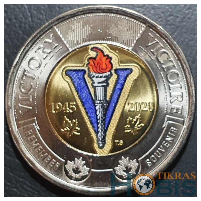 Canada 2 dollars, 2020 75th World War II UC408