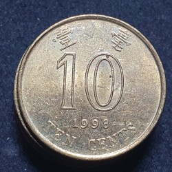 Honkongas 10 centų, 1998 KM66