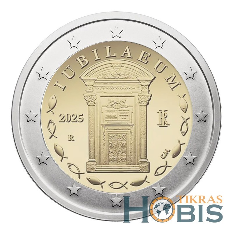 Italija 2 eurai, 2025 Šventieji metai UC116