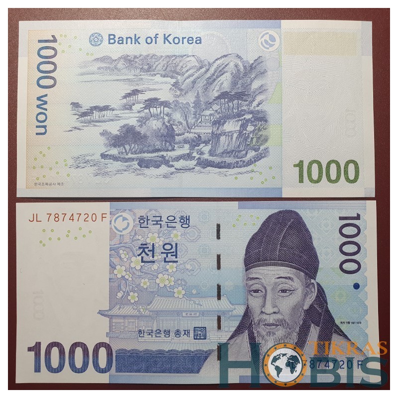 S.K. 1000 Won, 2007 P-54a