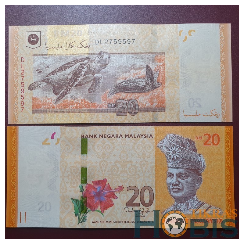 Malaizija 20 Ringgit, 2011 P-54a