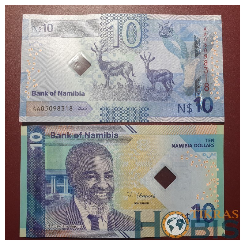 Namibija 10 dolerių, 2025 P-20a
