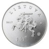 Lithuania 1.50 euro, 2017 Hound and Samogitian Dog KM225