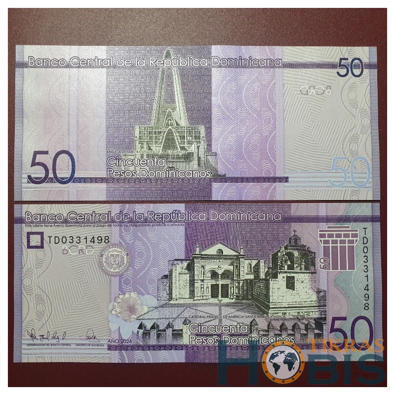 Dominikos Respublika 50 Pesos, 2024 P-189j