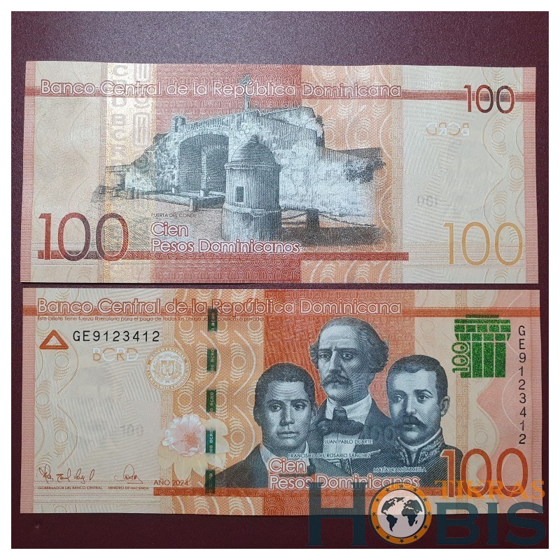 Dominican Republic 100 Pesos, 2024 P-190j