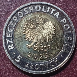 Lenkija 5 zlotai, 2025 Bžego rotušė UC792