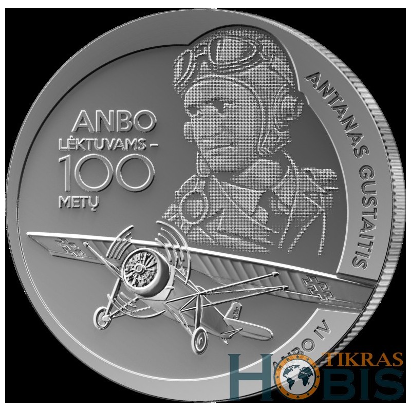 Lietuva 1,50 euro, 2025 ANBO lėktuvams - 100 m.