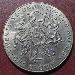 Isle of Man 1 crown, 1980...