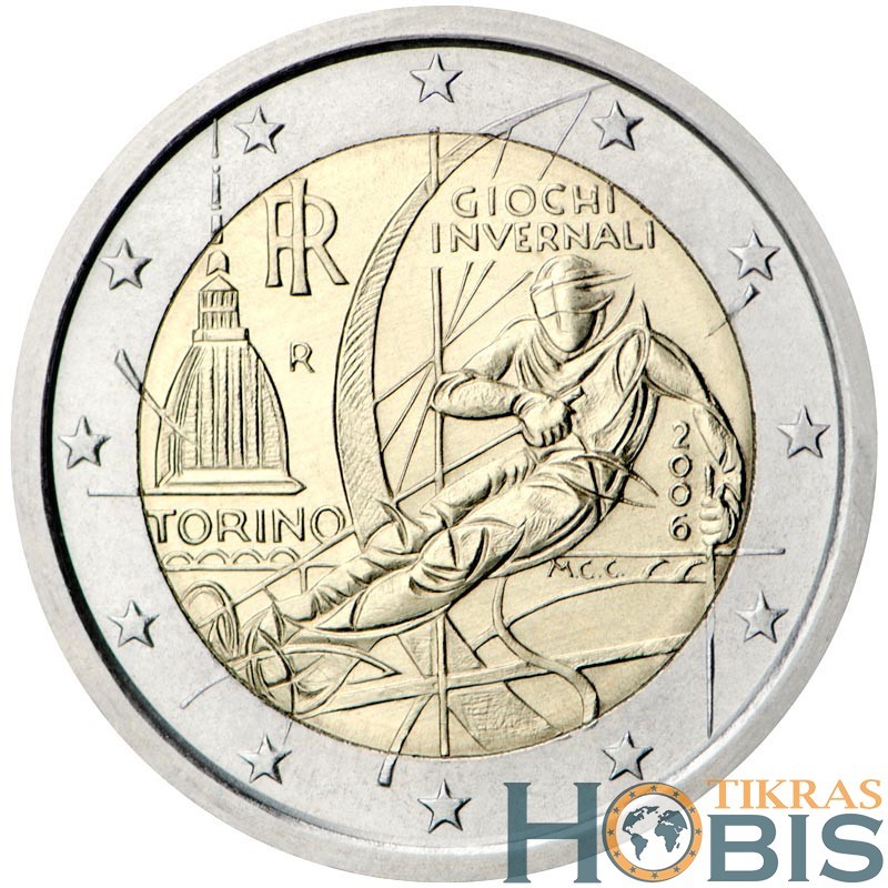 Italija 2 eurai, 2006 Turinas KM246
