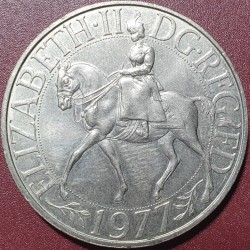 UK 25 pence, 1977 Silver...