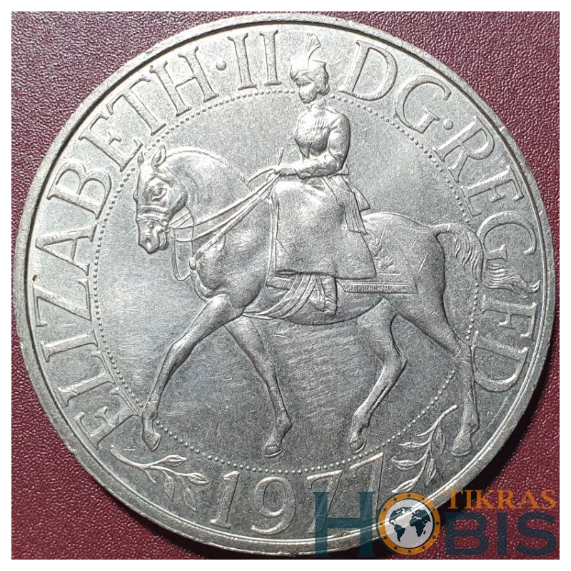 UK 25 pence, 1977 Silver Jubilee of Reign KM920