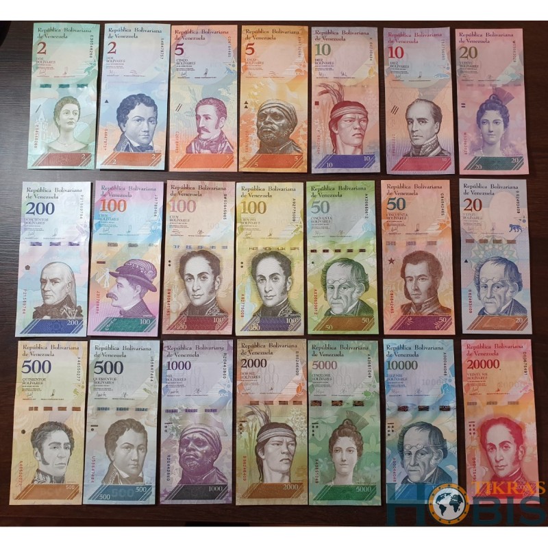 Venezuela 2009-2018 21 piece set