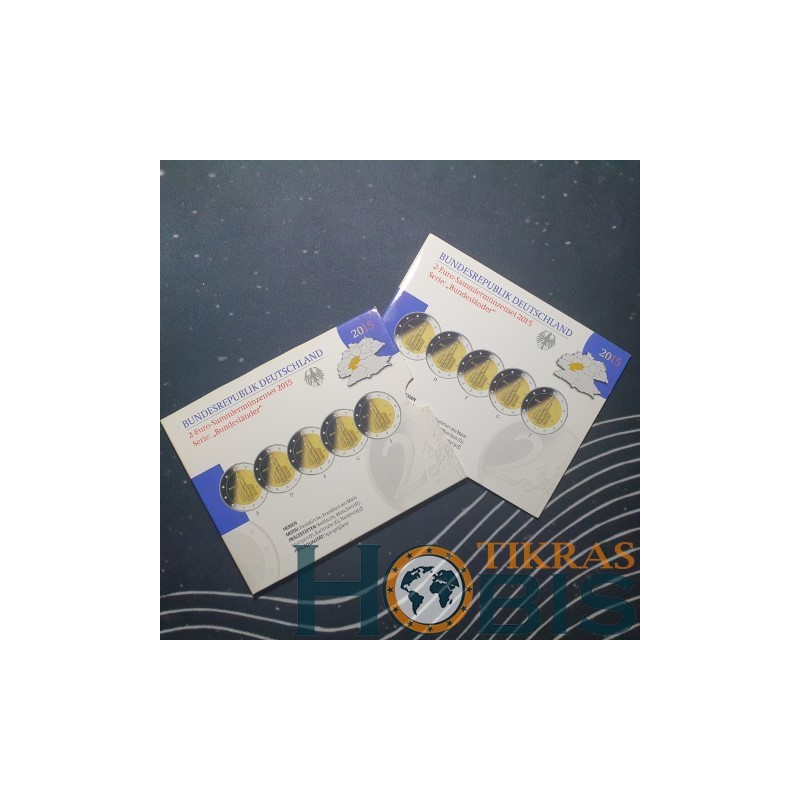 Vokietija 2 eurai, 2015 Hesenas KM336 ADFGJ