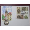 Germany - GDR 5 marks, 1987 750th Berlin, Nikolaiviertel KM114 envelope